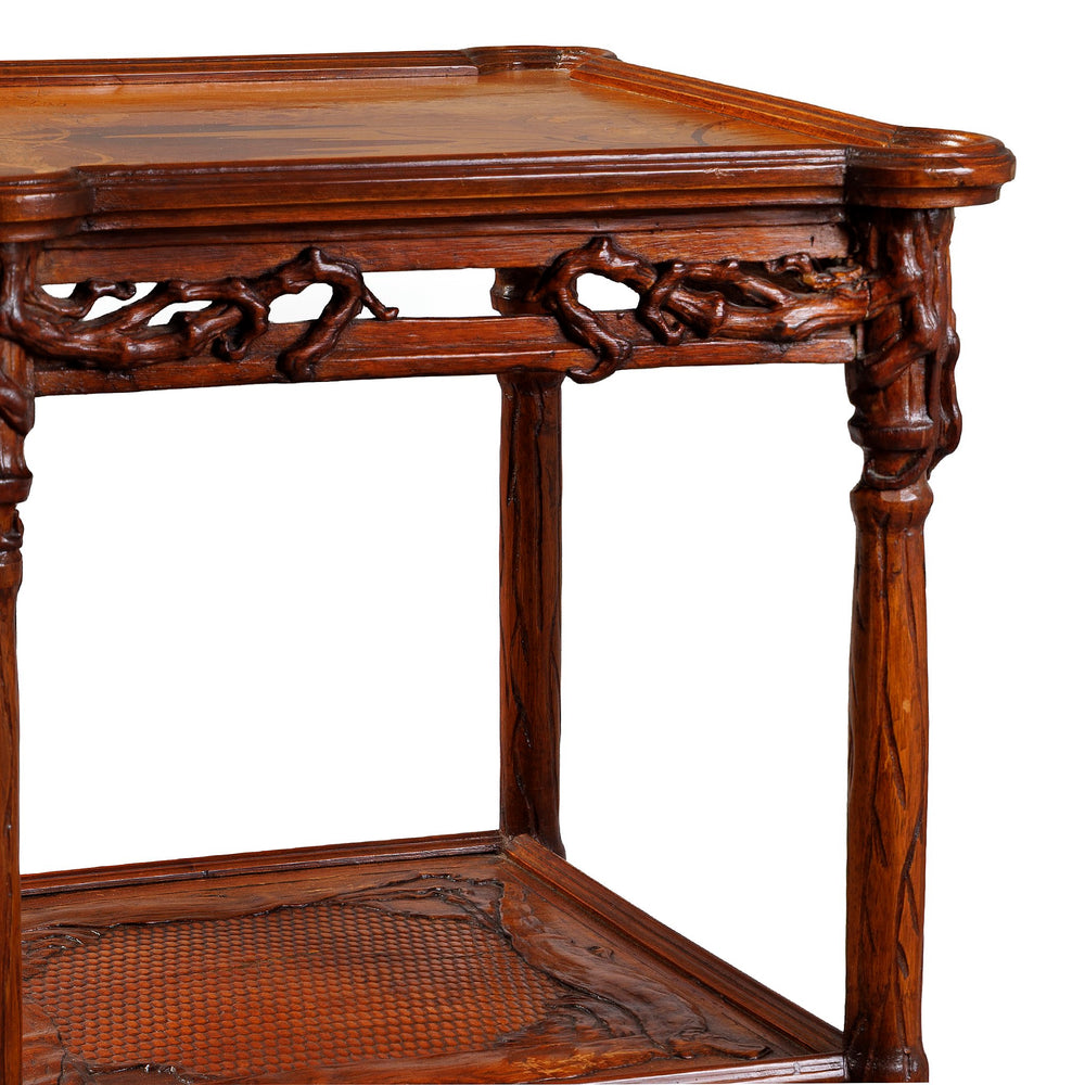 
                      
                        Macklowe Gallery Émile Gallé "Hiver" Two-tiered Table
                      
                    