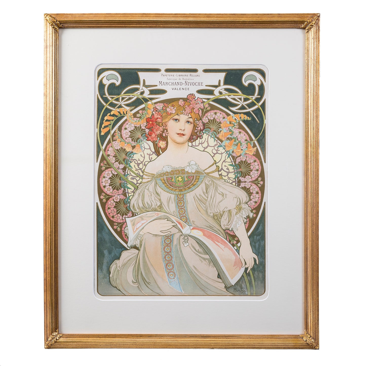 Macklowe Gallery Alphonse Mucha "Reverie" Lithograph