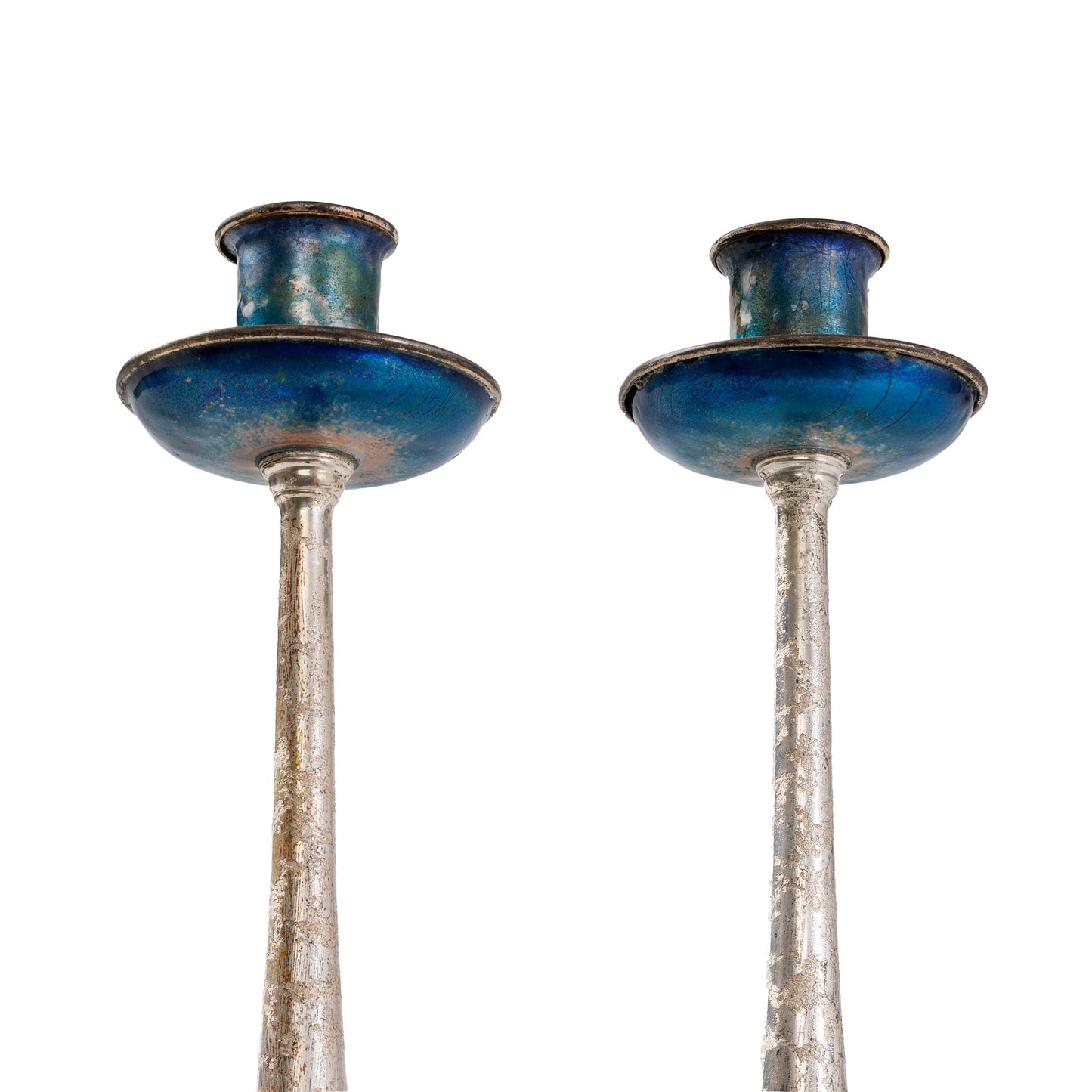 Macklowe Gallery Louis C. Tiffany Furnaces Inc. Enamel Candlesticks