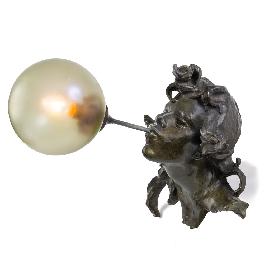 
                      
                        Macklowe Gallery Georges de Kerveguen Pair of Patinated Bronze 'Triton' Sconces
                      
                    