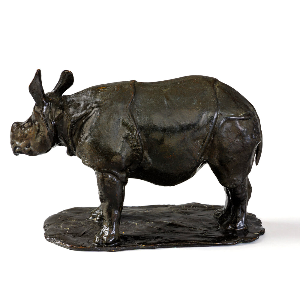 
                      
                        Macklowe Gallery Rembrandt Bugatti "Javan Rhinoceros, Small Model (Rhinocéros de Java, Petite Modele)" Bronze Sculpture
                      
                    