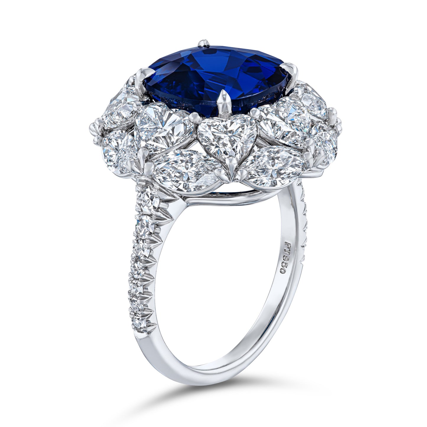 Macklowe Gallery Burma No-Heat Sapphire and Diamond Ring