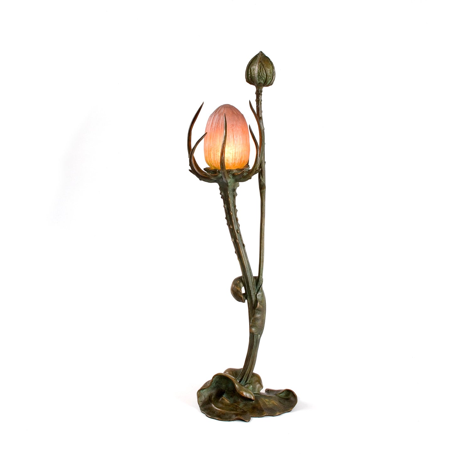 Macklowe Gallery Maurice Bouval “Le Chardon,” Table Lamp