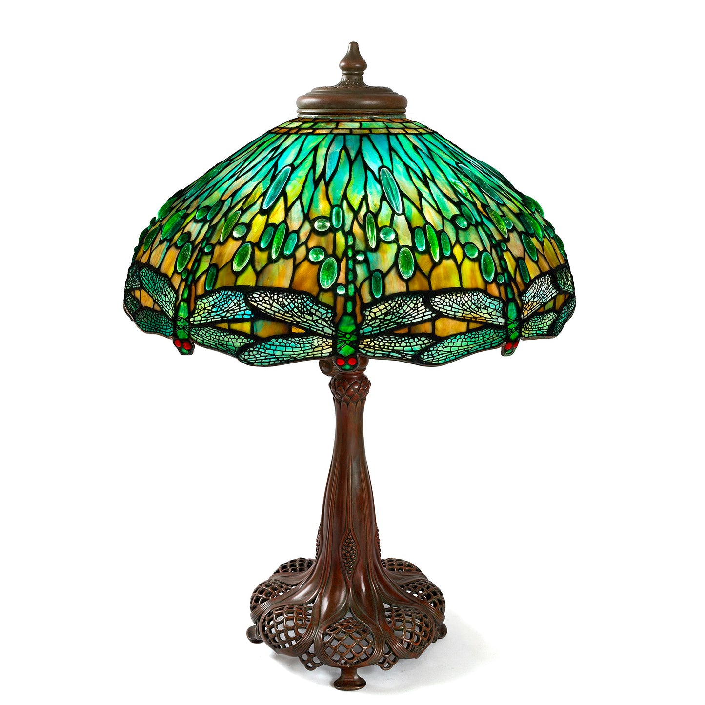 Macklowe Gallery Tiffany Studios New York "Drop Head Dragonfly" Table Lamp