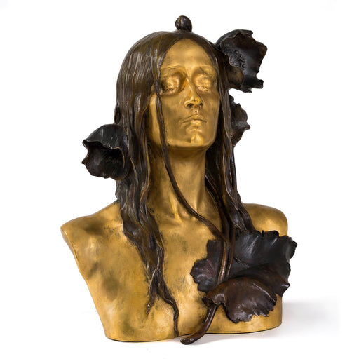 Macklowe Gallery Maurice Bouval "Ophelia" Bronze Sculpture