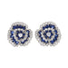 Macklowe Gallery Van Cleef & Arpels Sapphire and Diamond “Camellia” Earrings