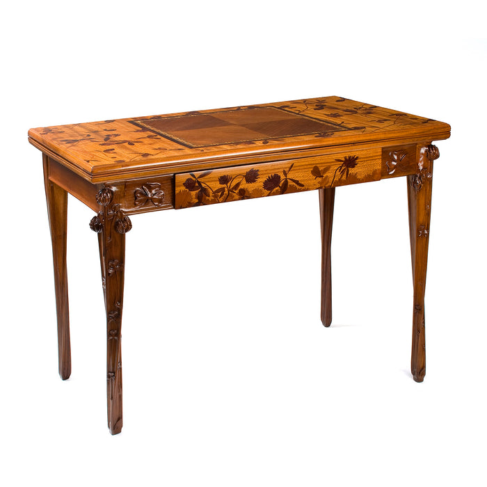 Louis Majorelle Inlaid Marquetry Games Table
