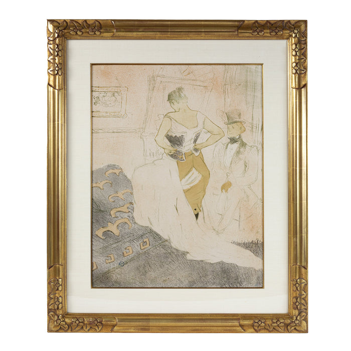 Henri de Toulouse-Lautrec "Woman in a corset" Lithograph