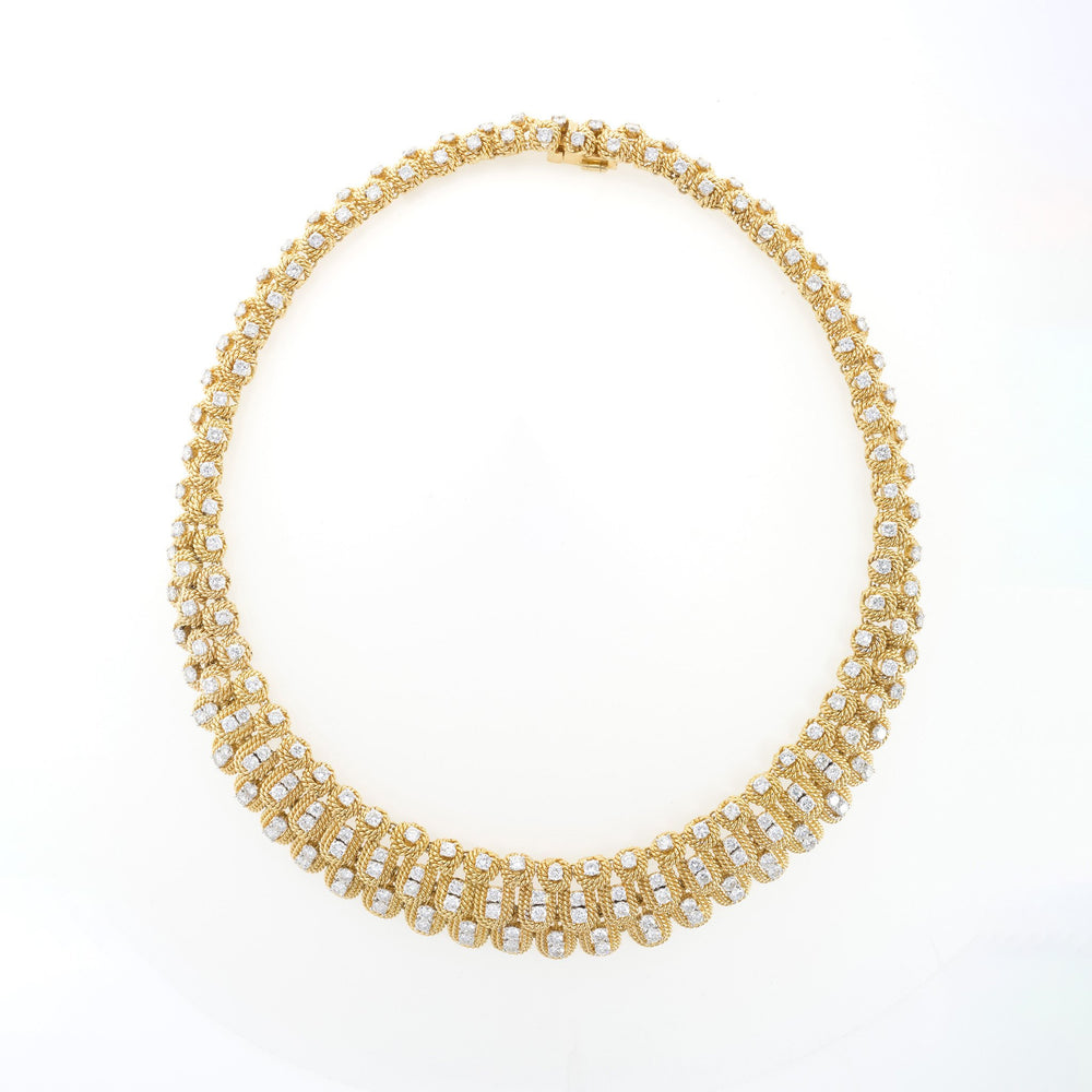 Macklowe Gallery Diamond Layered Rope Collar Necklace