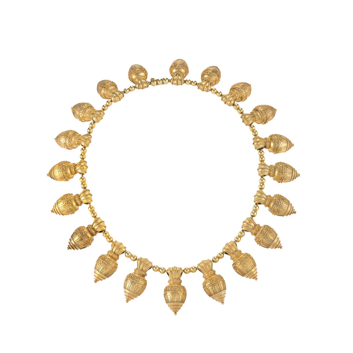 Archaeological Revival Gold Necklace