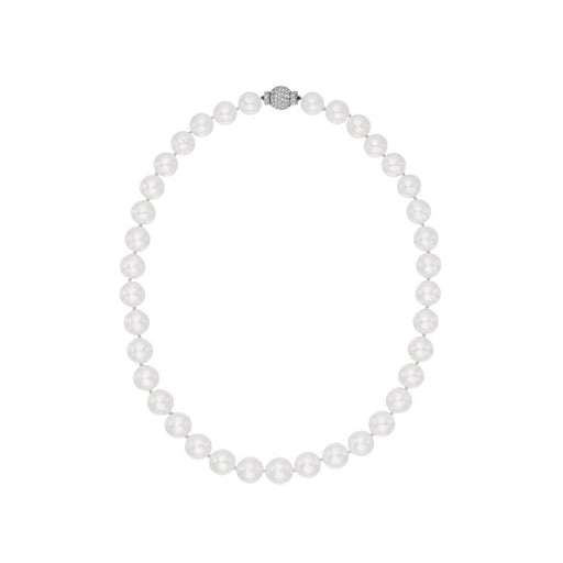 Macklowe Gallery Cultured South Sea Pearl Necklace with Diamond Clasp