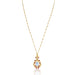Macklowe Gallery Moonstone and Ruby Gold Pendant Necklace