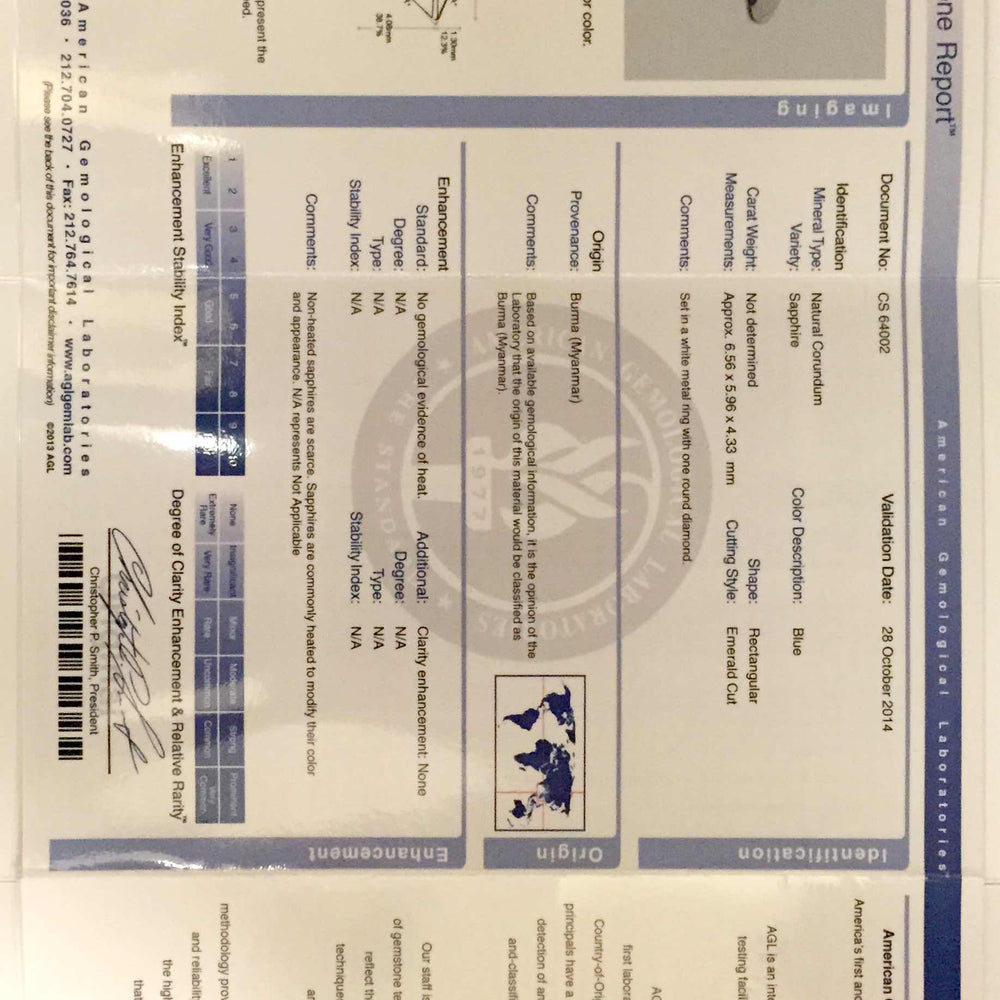 
                      
                        Macklowe Gallery "Toi et Moi" Untreated Burma Sapphire and Diamond Ring
                      
                    