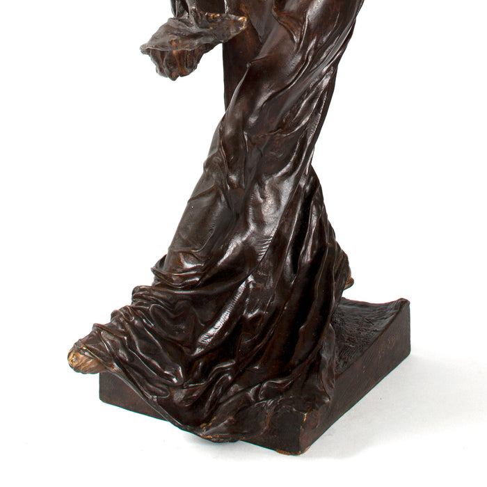 Victor Ségoffin Patinated Bronze Figural Sculpture