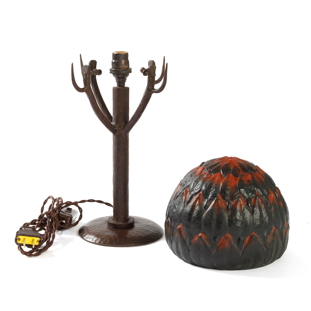 
                      
                        Macklowe Gallery Gabriel Argy-Rousseau "Arbres" Pâte de verre Table Lamp
                      
                    