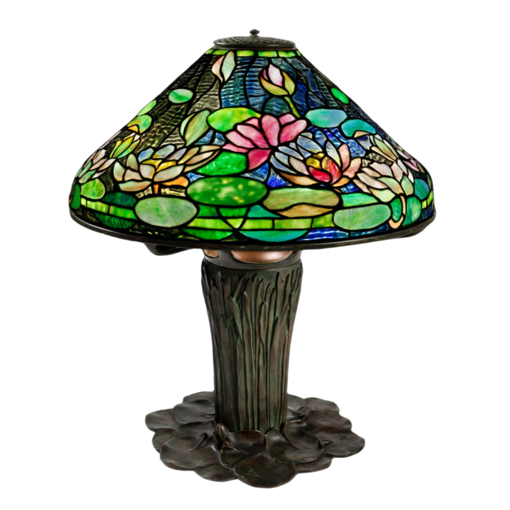 Macklowe Gallery Tiffany Studios New York “Flowering Water Lily” Table Lamp