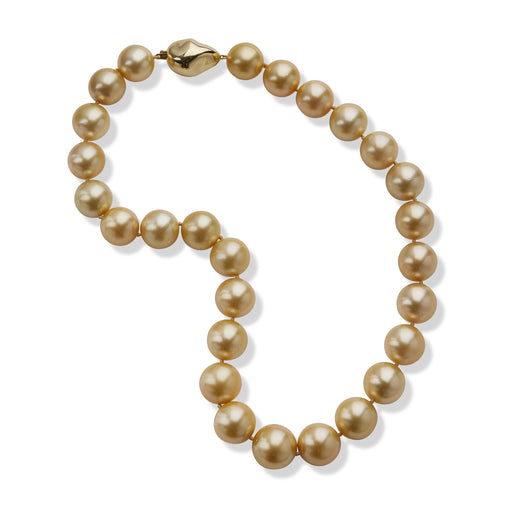 Macklowe Gallery Natural Color Golden Cultured South Sea Pearl Necklace
