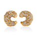 Macklowe Gallery Marina B Gold and Diamond "Onda" Earrings