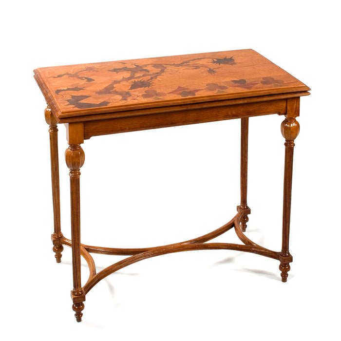 Émile Gallé Fruitwood Marquetry Games Table