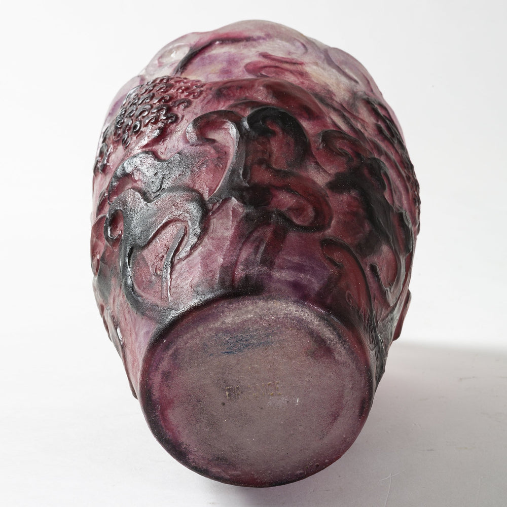 
                      
                        Macklowe Gallery Gabriel Argy-Rousseau Pâte de Verre "Lions" Glass Vase
                      
                    